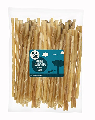 Dog Life Twists Rawhide, 10-Inch/9 to 10 mm, 50-Count