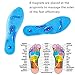 Acupressure Magnetic Massage Foot Therapy Reflexology Pain Relief Shoe Insoles 1 Pair Washable and Cutable