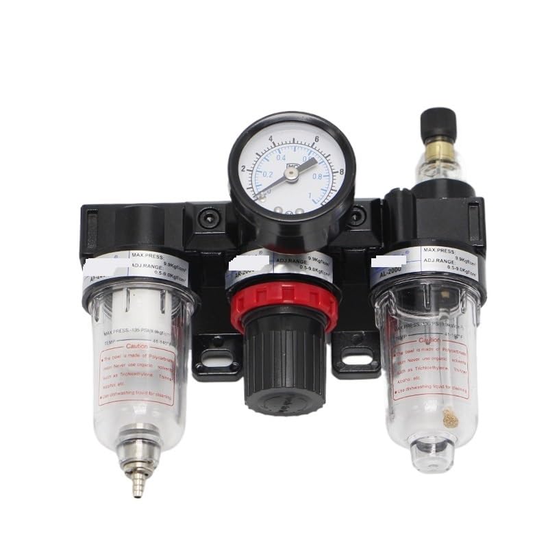 Pneumatic FRL Air Filter Regulator AC2000 1/4" inch Air Service Unit(Air TAC Type) Pressure Reducing Valve Atomized Lubricator