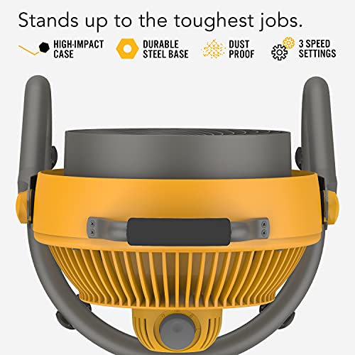 Vornado 293 Large Heavy Duty Air Circulator Shop Fan, Yellow, 16 In. #TOP1
