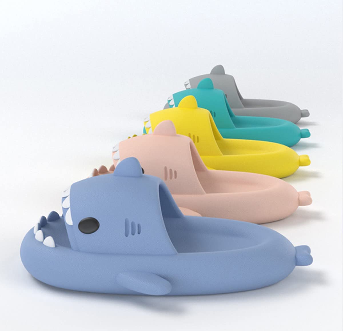 Ciabatte Squalo Bambini Shark Slides Nuvola Sandali Ragazzi Cuscino Slippers Ragazze Casa Pantofole Spiaggia Piscina Doccia A Punta Aperta Estate Infradito