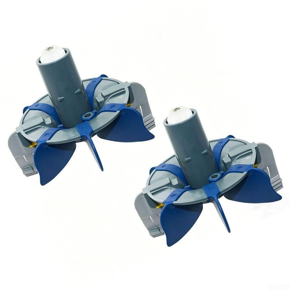 NexRen Conjunto de turbina ciclónica R0714300 para limpiadores de piscinas MX6 MX8, kit de cepillo giratorio mejorado con ABS resistente al desgaste, parte de eliminación de desechos altos (2 piezas)