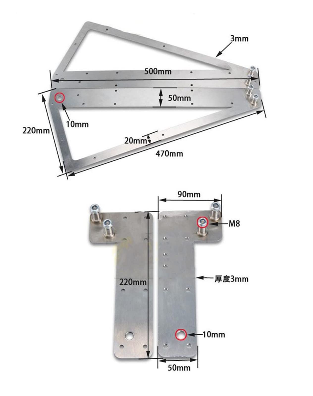 Kit de herrajes para cama Bricolaje Mecanismo De La Cama De Pared Mochy Dormitorio Muebles para sofá cama