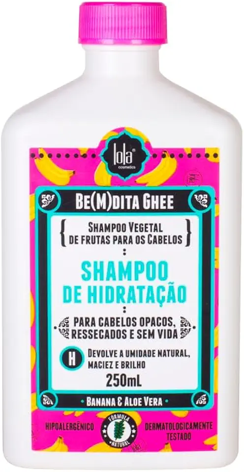 Shampoo Ghee De Hidratação Banana 250 ml, Lola Cosmetics