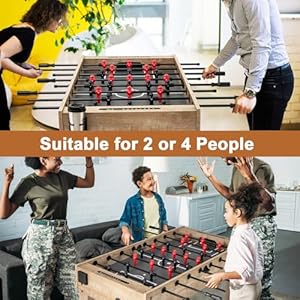 Goplus 54'' Foosball Table for Adults, Full Size Competition Soccer Game Table with Legs, 2 Balls, 2 Foldable Cup Holders, Arcade Table for Kids Teens Home Family Game Room Office Party Goplus 54 Foosball Table for Adults Full Size Competition Soccer Game Table with Legs 2 Balls 2 Foldable Cup Holders Arcade Table for Kids Teens Home Family Game Room Office Party