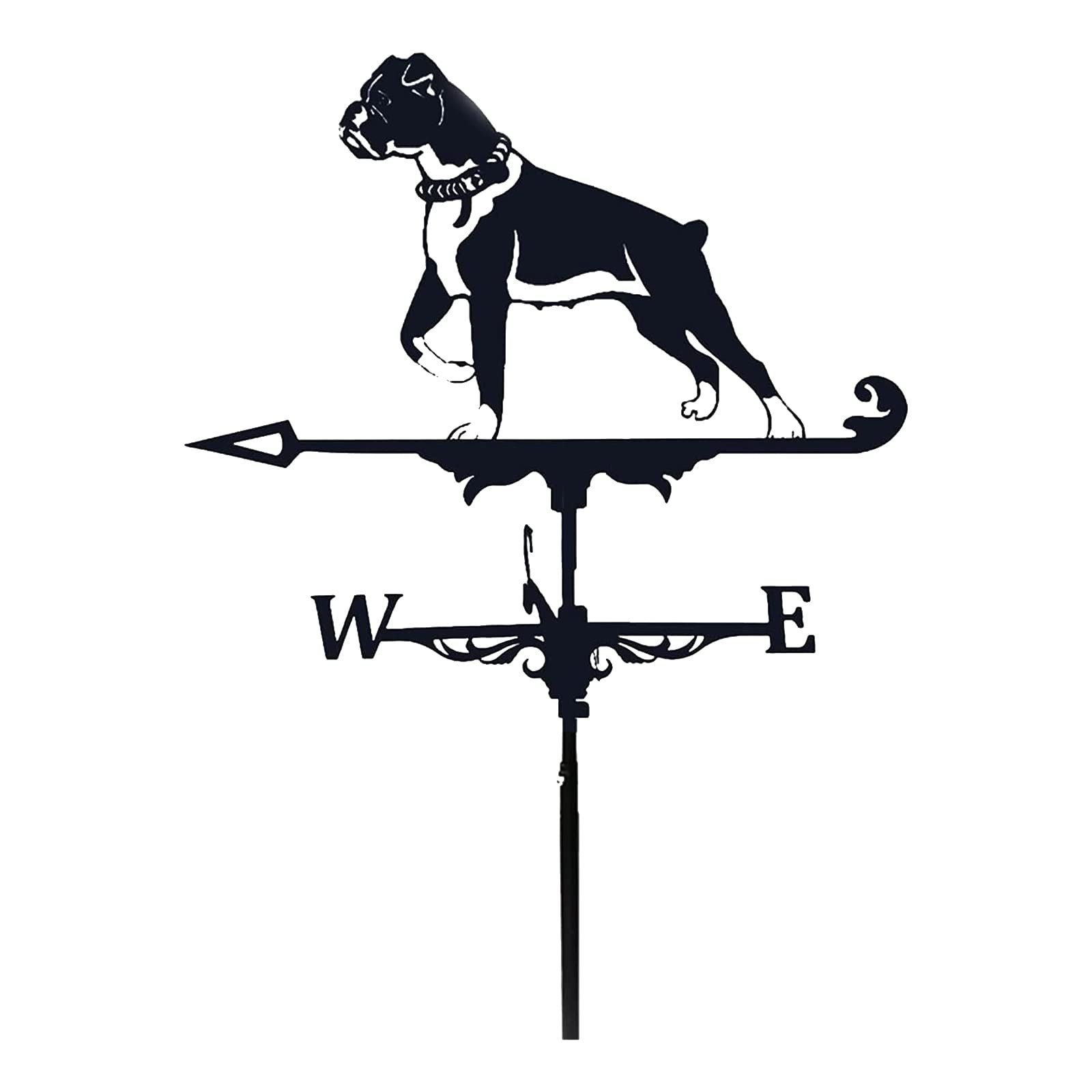 WIQUYBML Wind Vane Dog Weather Garden Mount Yard Stake Weathervane Direction Indicator Ornament