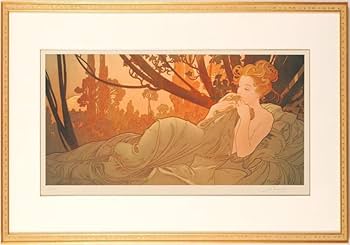 Amazon.co.jp: アルフォンス・ミュシャ 黄昏 インテリア 絵画