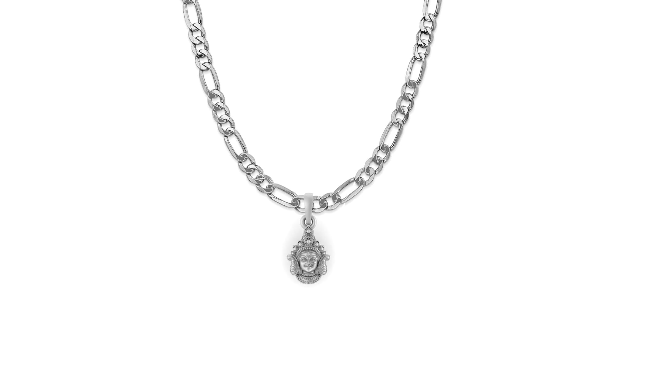 See full amazon price history chart for AKSHAT SAPPHIRE God Durga Maa Sterling Silver (92.5% Purity) Chain Pendant Adishakti Durga Maa Chain Pendant For Good Health and Wealth (Pendant with Figaro Chain-22 inches) AKSHAT SAPPHIRE God Durga Maa Sterling Silver (92.5% Purity) Chain Pendant Adishakti Durga Maa Chain Pendant For Good Health and Wealth (Pendant with Figaro Chain-22 inches) (B0CQVLMWKZ) Amazon Price History, Amazon Price Tracker