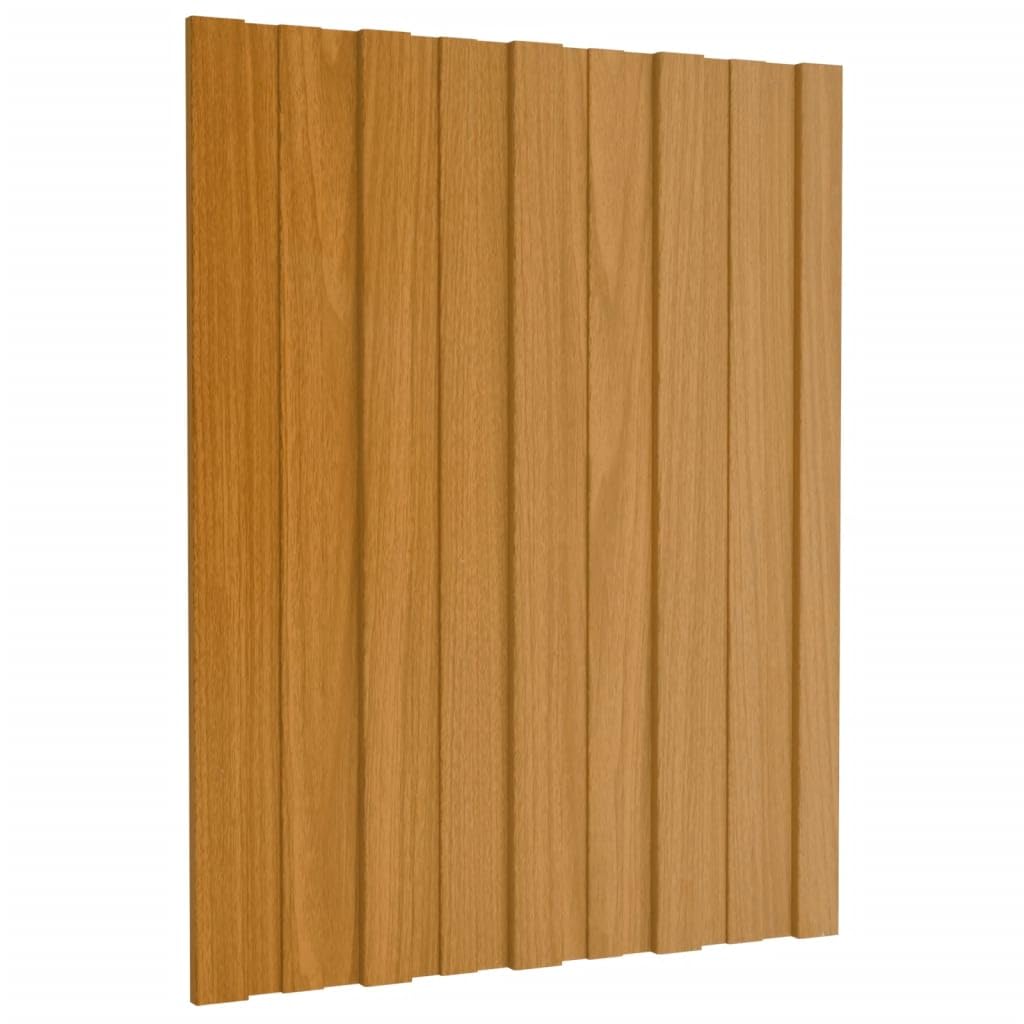 Materiały budowlane panele dachowe, 12 szt., stal ocynkowana, lekkie drewno, 60 x 45 cm, pokrycie dachowe