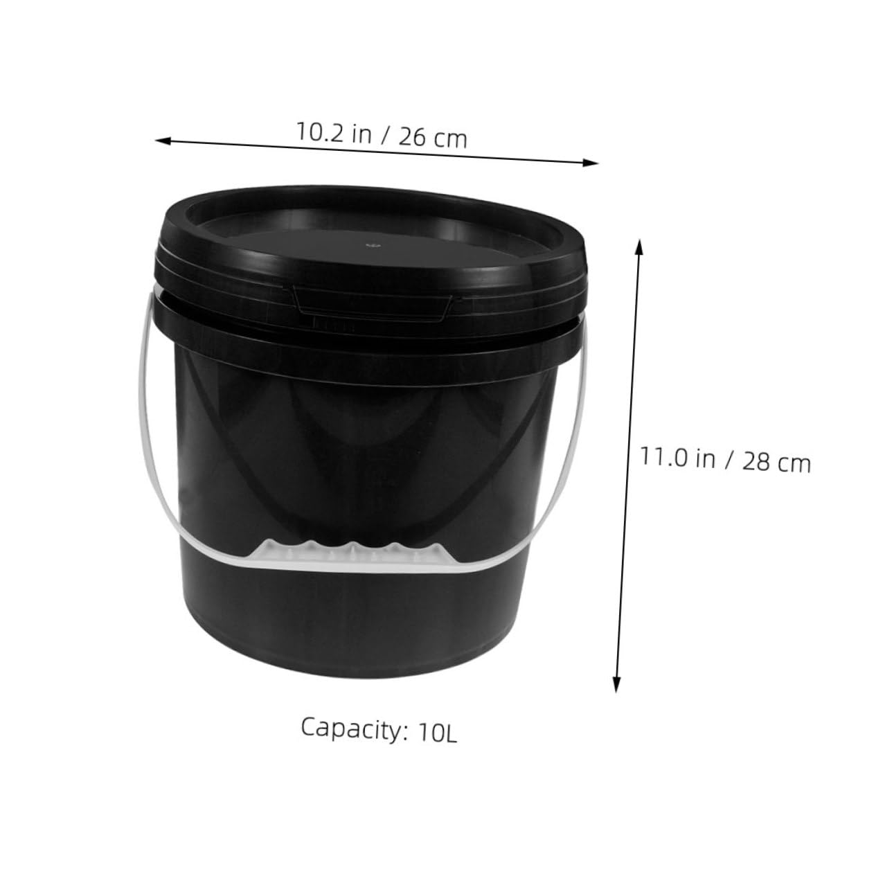 Tofficu Cubeta de Plástico Asa de Almacenamiento de Pintura Uso Profesional y DIY Resistente y Duradero