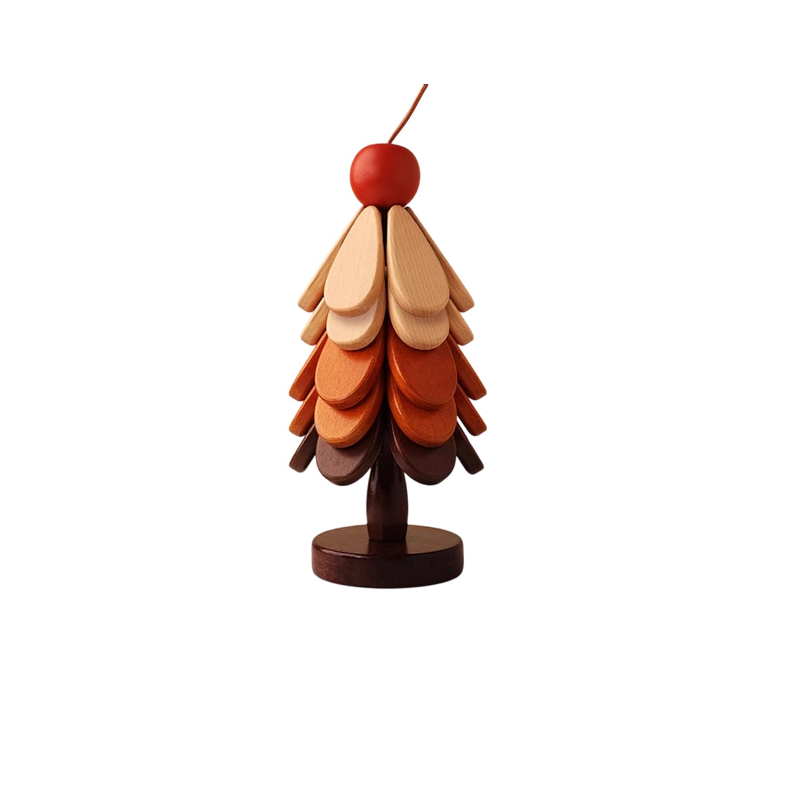 Christmas Tree Shape Wood Heatproof Coasters Set Holiday Table Decors Protective Placemat for Dinner Party Decoration Heatproof Dining Table Pad