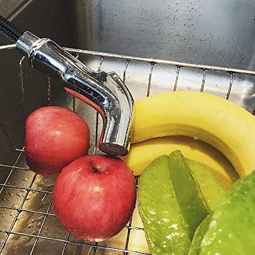 Kitchen Sprayer Chrome,Kitchen Faucet Sprayer, Kitchen Sink Side Sprayer with Spray Head and Hose, Kitchen Sink Sprayer Attachment,Kitchen Water Spray,Spray Head Replacement for Kitchen Faucet