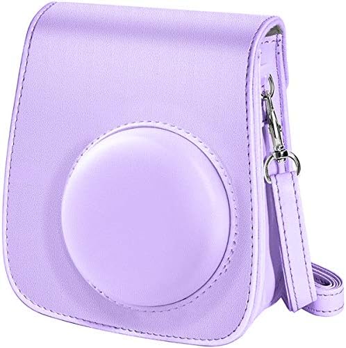 Katia Camera Case Compatible with Fujifilm Instax Mini 11 Instant Film Camera with Adjustable Shoulder Strap (Lilac Purple)