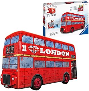 Ravensburger Red London Bus 3D Jigsaw Puzzle for Kids Age 8 Years Up - 216 Pieces - No Glue Required
