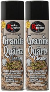 Rock Doctor Granite Cleaner - Cleans& Renews Surfaces - (18 oz) Surface Cleaner Spray, Granite/Marble Countertop Cleaner, Cleaning Spray for Vanity, Table Top, Kitchen Counters, Stone Surfaces (2Pack)