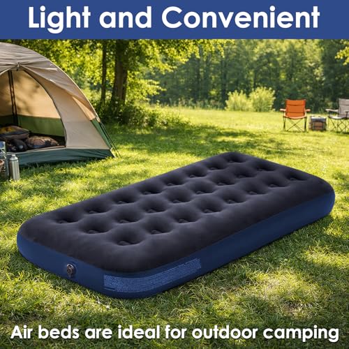 Matelas gonflable de camping simple MSYU compact avec oreiller intégré et pompe