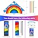 Huge Rainbow Delta Kites for Kids and Adults-60 Wide with 9.5' Long Tail- Easy Flyer - Kit Line and Swivel Included- Good for Outdoor Games and Summer The Beach Toys for Kids