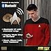 FAMETEK Star Trek Next Generation Bluetooth Communicator Badge 2026 Edition - TNG Bluetooth ComBadge with Chirp Sound Effects, Microphone & Speaker – Star Trek Memorabilia, Gifts and Collectibles
