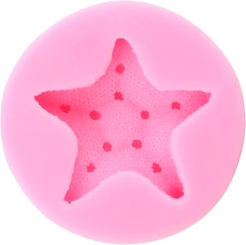 Miniatura 8 de Mujiang Molde de silicona con temática marina para fondant de algas marinas de coral, concha de mar, caballito de mar, estrella de mar, pescado,