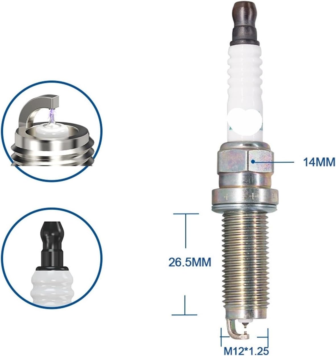 こ ダブルイリジウムスパークプラグ LD8RJII (6830) 92411 DILKAR8P8SY 車