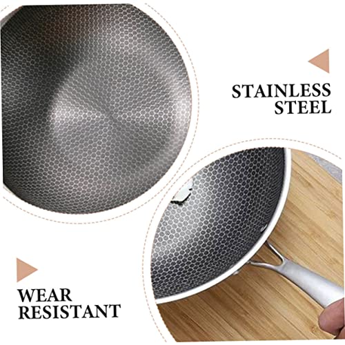 Wok de acero inoxidable con recubrimiento antiadherente miniatura 4