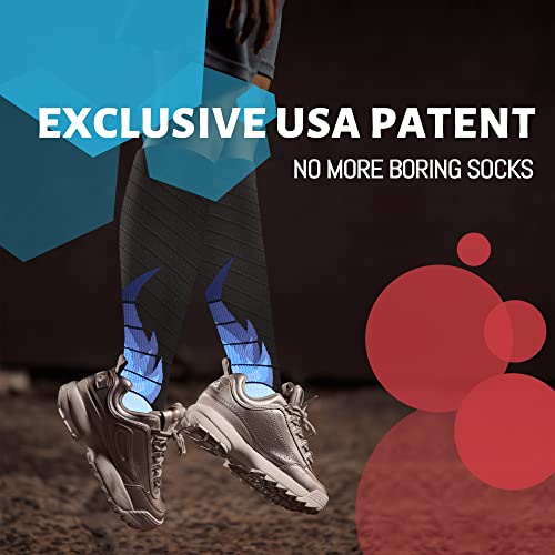 Image of NEWZILL Medical Compression Socks for Women & Men, 20-30 mmHg Knee-High Support for Circulation, All-Day Comfort for Work Travel Running Cycling and Fitness
