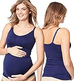 PREMIUM NYLON 6.6 MICROFIBER FOR COMFORT & LONGEVITY: This wirefree nursing camisole for breastfeeding with a shelf bra is densely knit with high quality yarn, which provides a cooling effect & soft silky natural second-skin feel. Apart from its superior comfort, this nursing tank top for breastfeeding will hold its shape during the frequent feeding & wash after wash.