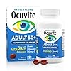 Ocuvite 50+ Eye Vitamin & Mineral Supplement, Multivitamin for Vision & Ocular Health with Omega-3, Zinc, Vitamins C & E, Lutein & Zeaxanthin, Zinc Supplements for Women and Men, 90 Softgels