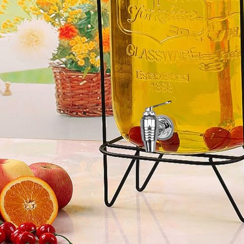 DEANKEJI Getränkespender Zapfhahn 4 Stück ABS Wasserhahn Kunstoff, Wasserspender Ersatzzapfen mit Distanzstücken und Muttern, Gewindeöffnung 1,7 x 2,8 cm, Safthahn, für Kaffee, Saft