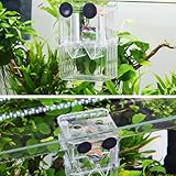 Aquarium Breeding Box for Fish Tank, Aquarium Hatchery Incubator Tank with Suction Cups, Isolation Hatching Boxes Baby Fish Separator, Brine Shrimp Hatchery for Baby Small Fishs Shrimp Betta - Image 5