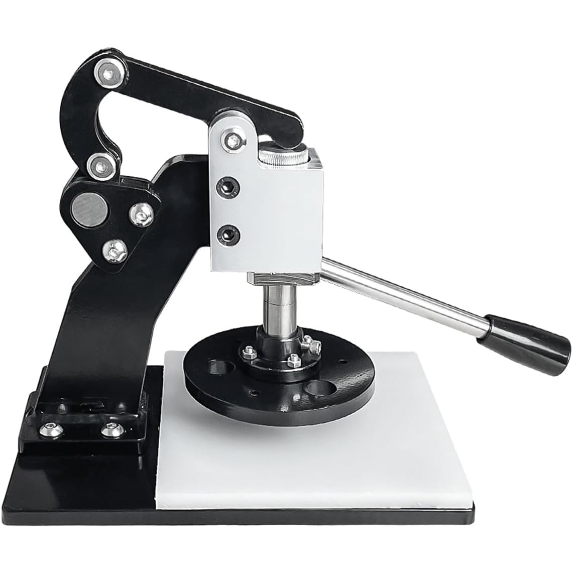 Manual Die Cutter, Leather Cutting Machine with Embossing Plate, Maximum Die Size 30mm, 300KG Pressure, Pad Size 170x170mm for Fabric Samples and DIY Crafts