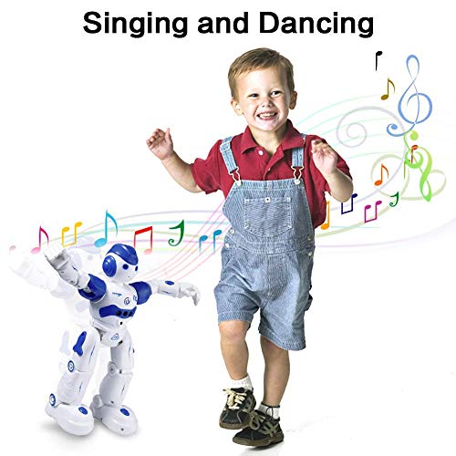 Taiker Robot for Kids, Intellectual Gesture Sensor & Rechargeable Robot Toys for Kids with Walking, Sliding, Turning, Singing, Dancing, Speaking and Teaching Science