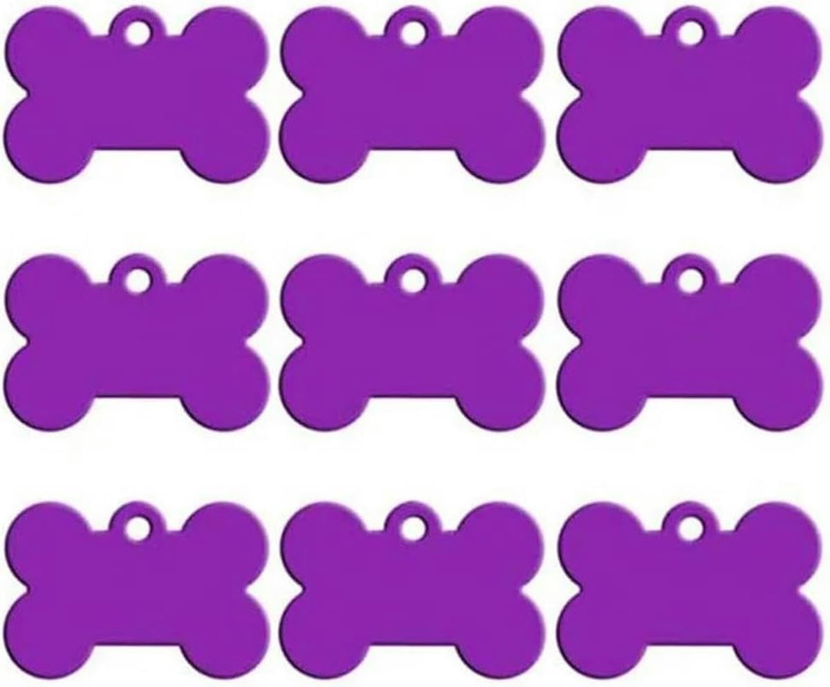 100 piezas de placas de identificación para perros y gatos grabadas a medida, etiquetas de identificación para perros en albo, etiquetas de identificación para mascotas de aluminio redondas, etiqueta