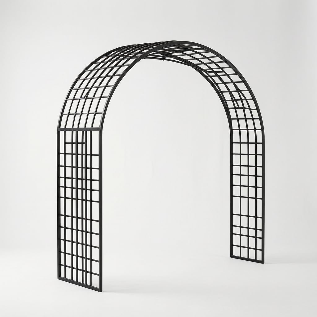 Arco Jardín Metal, Estilo Europeo, Acabado Pintado, coración Jardín, Adorno Terraza, para cultivadores, Size to 3