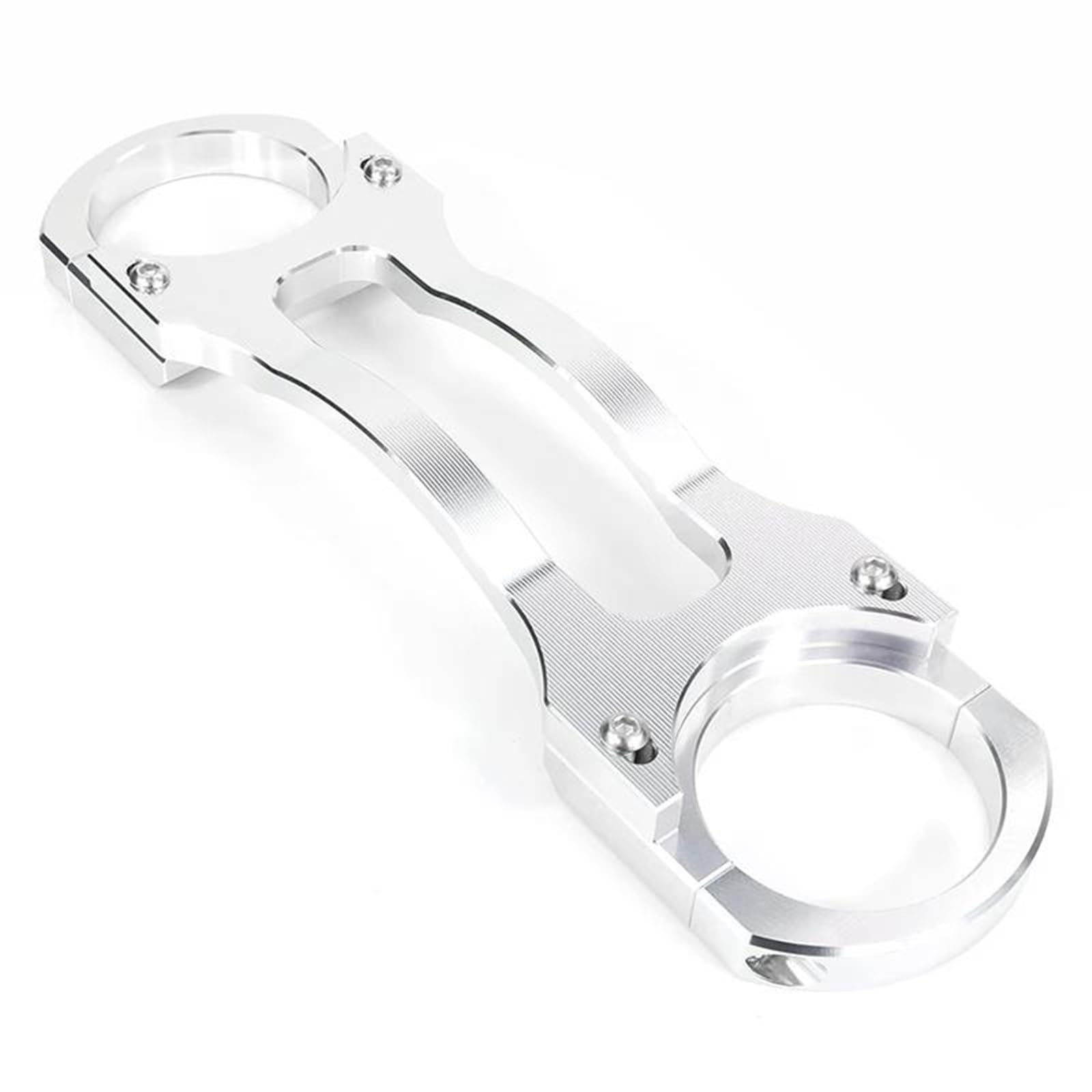 Pièces Moto Stabilisateur Fourche Avant Pour Harley Pour Softail Customs FXSTC Pour Trains Nuit FXSTB Pour Dyna Wide Slide(Argent)