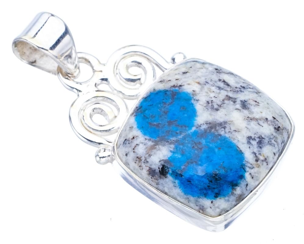Pendentif K2 Azurite en argent, le cadeau artisanal idéal