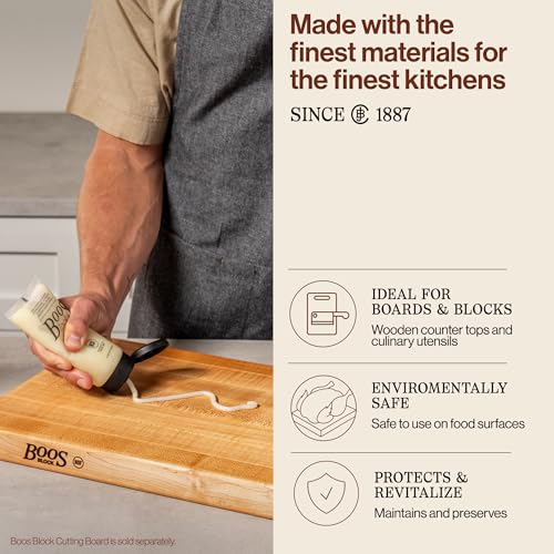 Image of John Boos 3-Pack All-Natural Board Cream for Butcher Blocks and Cutting Boards, 5 oz - Wood Conditioner & Sealer for Maintenance and Protection, Safe Formula with Beeswax & Mineral Oil
