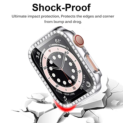 Miimall Bling Case Compatible for Apple Watch SE Series 6/5/4 44mm - Image 4