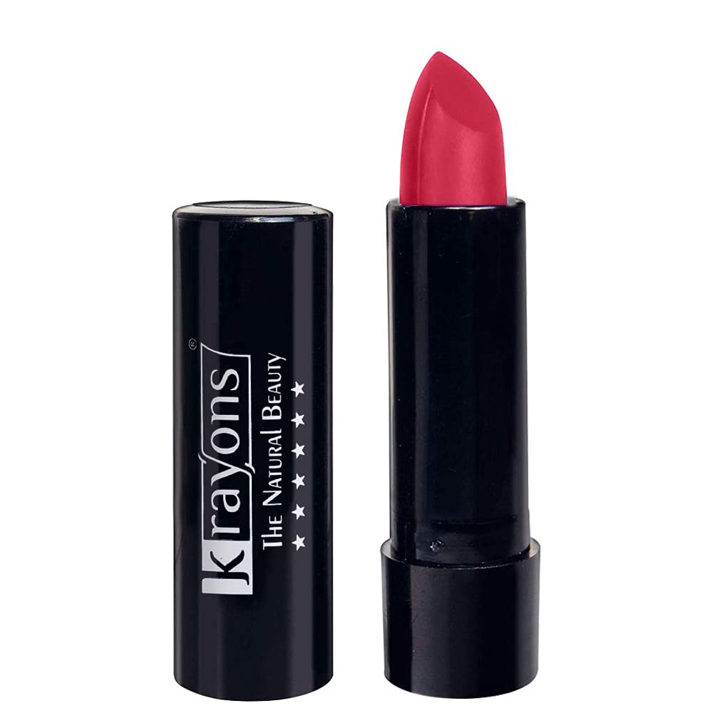 Krayons Cute Pop Matte Lipstick, Waterproof, Smudgeproof, Longlasting, First Crush, 3.5gm