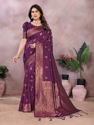 Image of Avantika Fashion Women's Kanjivaram Soft Silk Banarasi Sarees With Blouse Piece