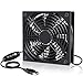 AMTSEE USB Lüfter 92mm Ventilator 3 Einstellbaren 5V Gehäuselüfter Lüfter Radiator USB Lüfter Compatibel für Playstation/Computer/PS4 /TV Box/AV Schrank/Router USB Fan 92 x 92 x 33mm