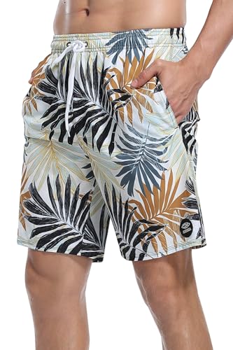 AXESEA Men's Swim Trunks Elastic Quick Dry with Pockets Swimwear Bathing Suits No Mesh Lining Beach Shorts3