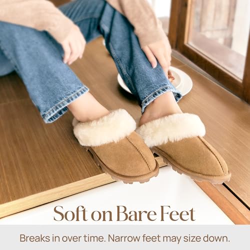 Image of WaySoft Women's 100% Genuine Australian Sheepskin Scuff Slippers