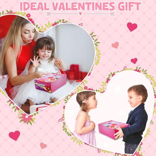 ZMLM Valentines Day Gifts for Kids: 15PCS Natural Rock with Card and Love Box Creative Toys for Boys Girls Classroom Exchange School Activities Party Favors Science Exploration & Collection