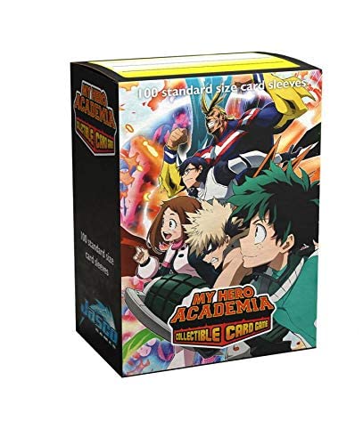 Amazon.com: My Hero Academia Collectible Card Game Plus Ultra Fight Card  Sleeves | 100 Dragon Shield Art Sleeves | Card Game Holder | PVC and  Acid-Free