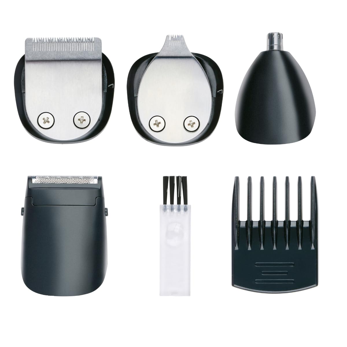 Mexx Trimset – Grooming Set mit T-Messer und U-Messer – Neushaarmes-Aufsatz – 3/6/9/12 mm Aufsätze – Typ-C Laden – Displayanzeige – Pflegeset für Haar, Bart und Details
