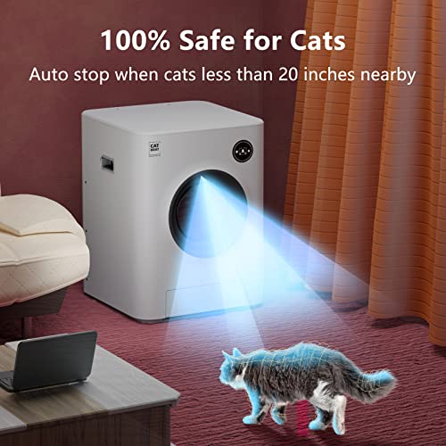 Self Cleaning Cat Litter Box, CATBOAT Scoop Free Automatic Cat Litter