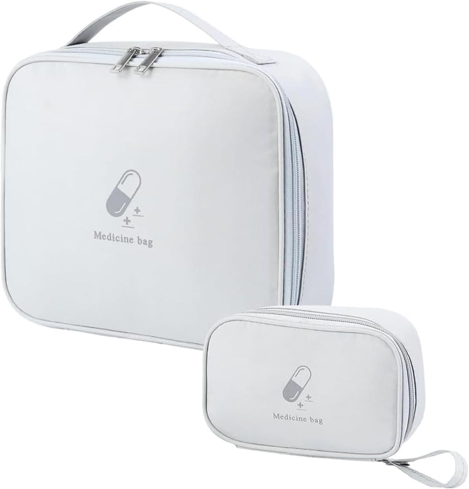 First Aid Bag, First Aid Kit Organizer, First Aid Empty Kit, Oxford Fabric Foldable Design Metal Zipper Practical Portable Storage Bag, Suitable for Personal, Home, And Even Office Environments