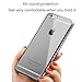 iPhone 6s Case, Ubegood [Crystal Clear] Premium Flexible Thin Soft TPU + Extra Grip Case Clear Soft TPU Cover Case for Apple iPhone 6 cover case (Black)
