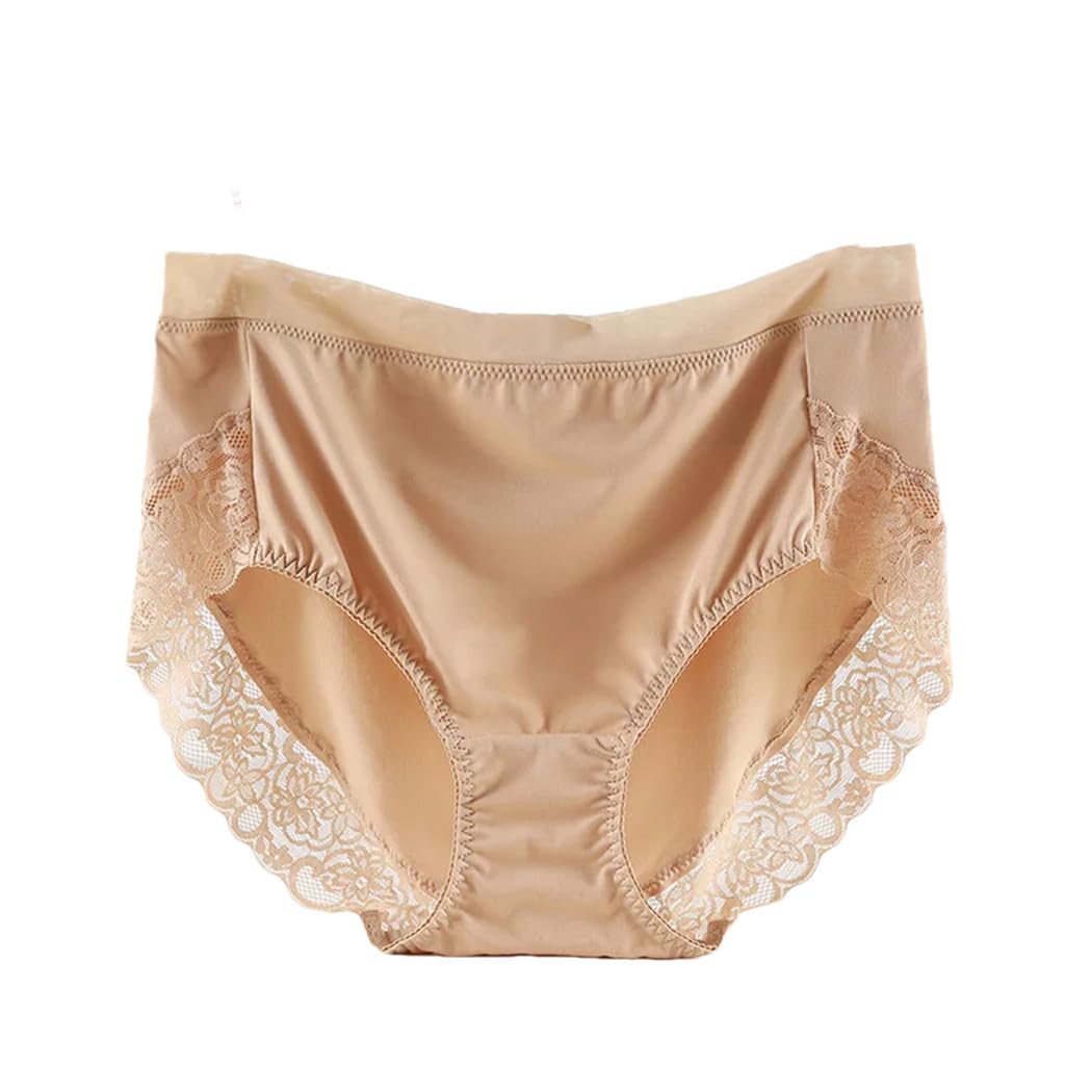Mutandine da donna in pizzo a vita alta in seta intimo intimo femminile slip